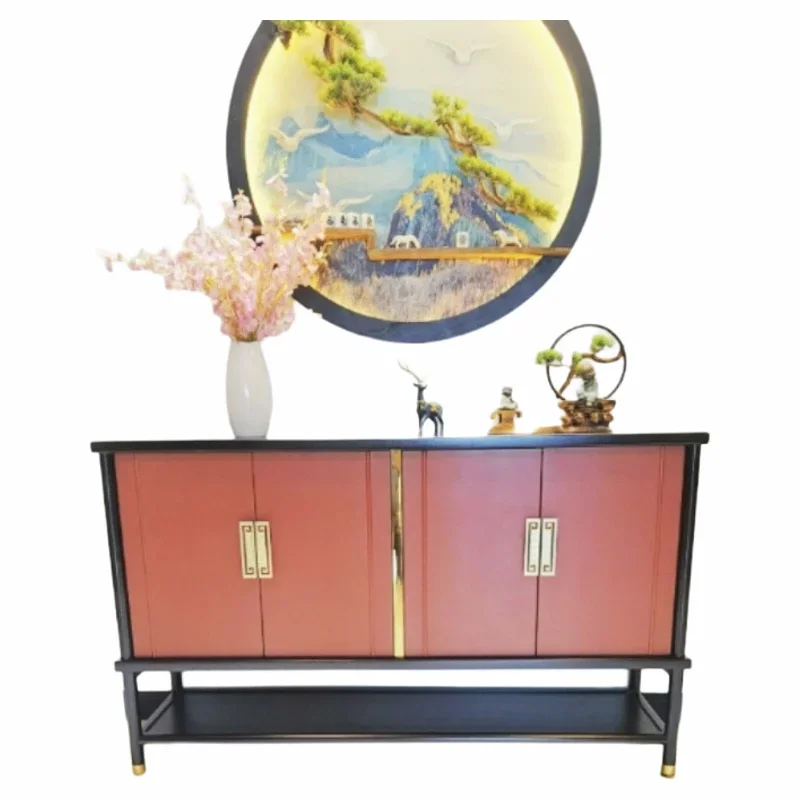 New Chinese-style dining side cabinet Solid wood porch cabinet Simple light luxury Opposite the wall to enter the house
New Chinese-style dining side cabinet Solid wood porch cabinet Simple light luxury Opposite the wall to enter the house