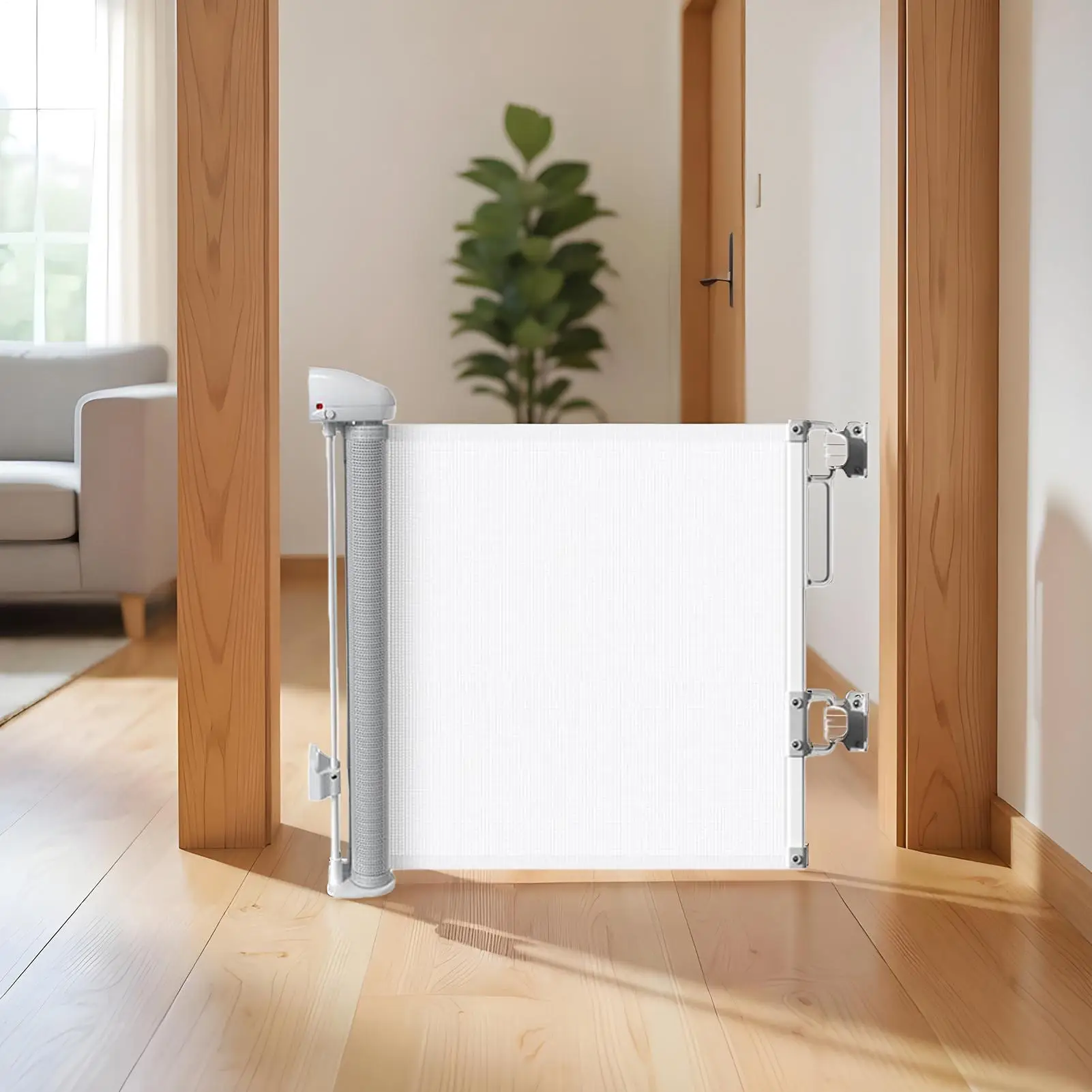 Front Door Dog Gate Retractable 17.7x59inch Enclosure Safety Fence Guard Retractable Gate Indoor For Indoor Outdoor Doorways
Front Door Dog Gate Retractable 17.7x59inch Enclosure Safety Fence Guard Retractable Gate Indoor For Indoor Outdoor Doorways