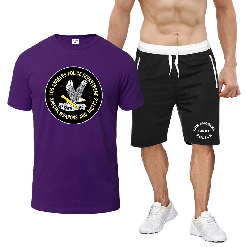 SWAT Department Tv Series SECURITY INVESTIGATION Men's Short sleeved Shorts Solid Color Casual Sports Trend T-shirt Set Men
SWAT Department Tv Series SECURITY INVESTIGATION Men's Short sleeved Shorts Solid Color Casual Sports Trend T-shirt Set Men