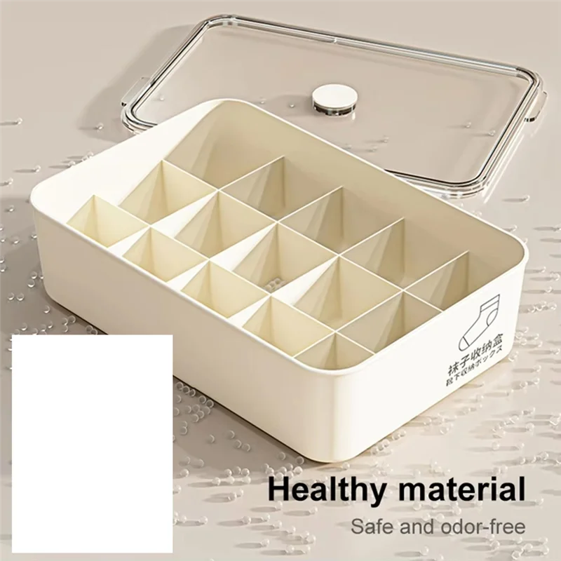 ABFY-Capacity Underwear Storage Box With Dustproof Cover, Bedroom Socks Organizer, Space-Saving Drawer Divider For Clothes
ABFY-Capacity Underwear Storage Box With Dustproof Cover, Bedroom Socks Organizer, Space-Saving Drawer Divider For Clothes