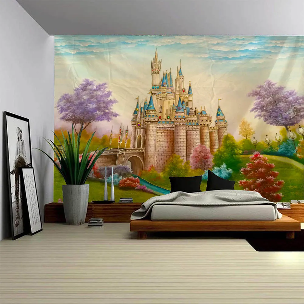Dreamy Castle Tapestry Fairy Tale Forest Landscape Wall Hanging Aesthetic Bedroom Living Room Decor Multi-Size Available
Dreamy Castle Tapestry Fairy Tale Forest Landscape Wall Hanging Aesthetic Bedroom Living Room Decor Multi-Size Available