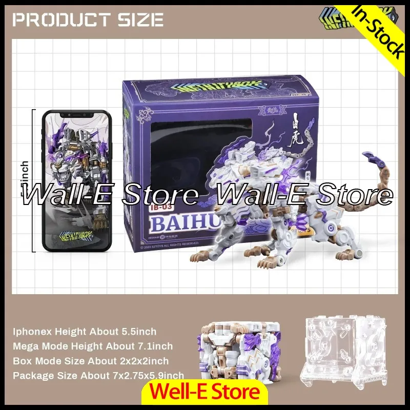В наличии: Фигурка 52TOYS INFINITY BOX IB-03 BAIHU Tiger — трансформирующийся робот, превращающийся в меха и куб, коллекционный подарок
В наличии: Фигурка 52TOYS INFINITY BOX IB-03 BAIHU Tiger — трансформирующийся робот, превращающийся в меха и куб, коллекционный подарок