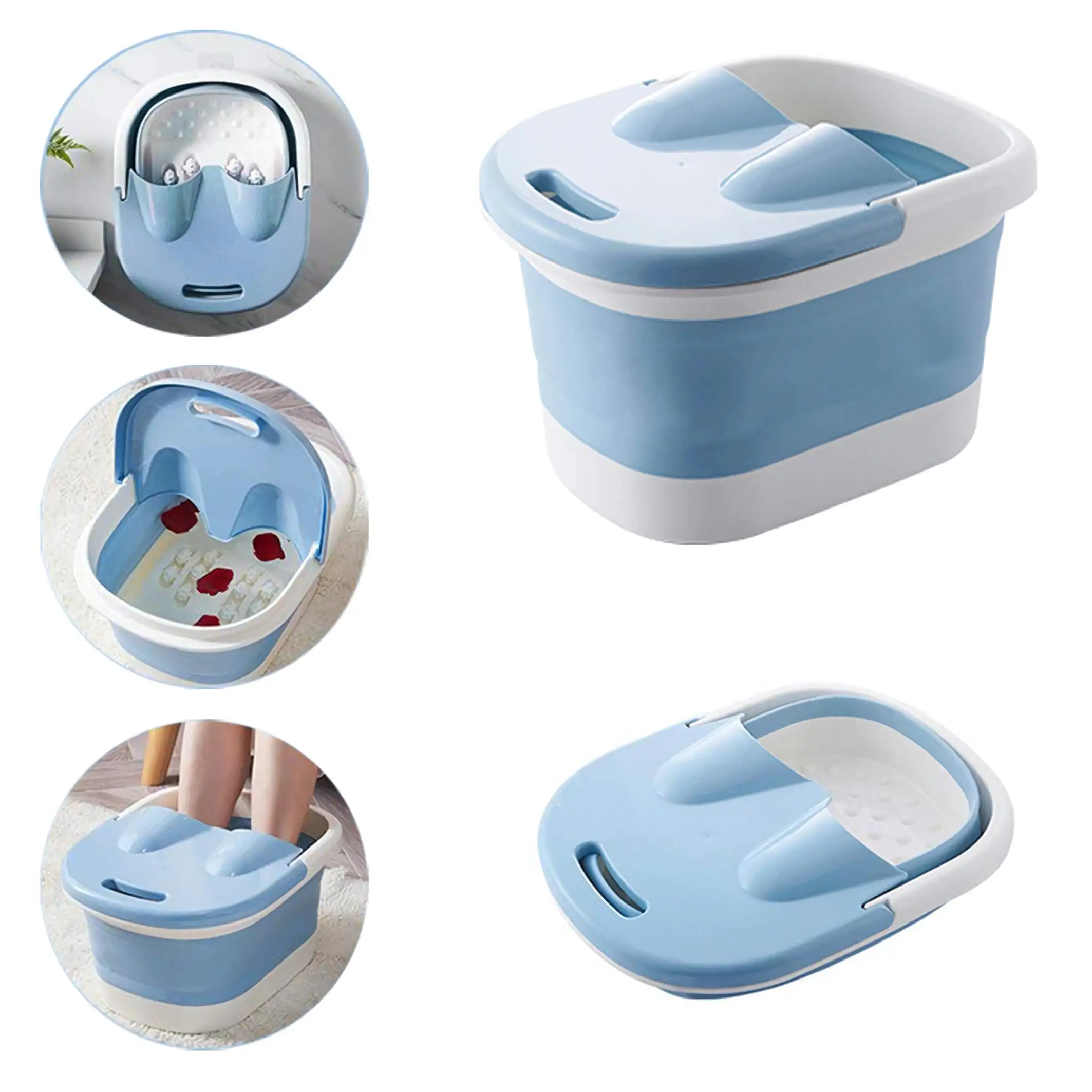 Newest Folding Foot Bath Bucket Bathroom Plastic Portable Basins Treat Feet Household Foldable Healthy Massage Bucket
Newest Folding Foot Bath Bucket Bathroom Plastic Portable Basins Treat Feet Household Foldable Healthy Massage Bucket