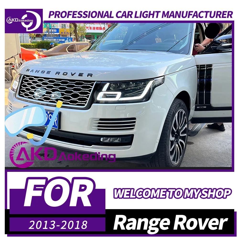 AKD Head Lamp for Range Rover LED Headlights 2013-2018 Range Rover Executive DRL Turn Signal High Beam Angel Eye Projector Lens
AKD Head Lamp for Range Rover LED Headlights 2013-2018 Range Rover Executive DRL Turn Signal High Beam Angel Eye Projector Lens