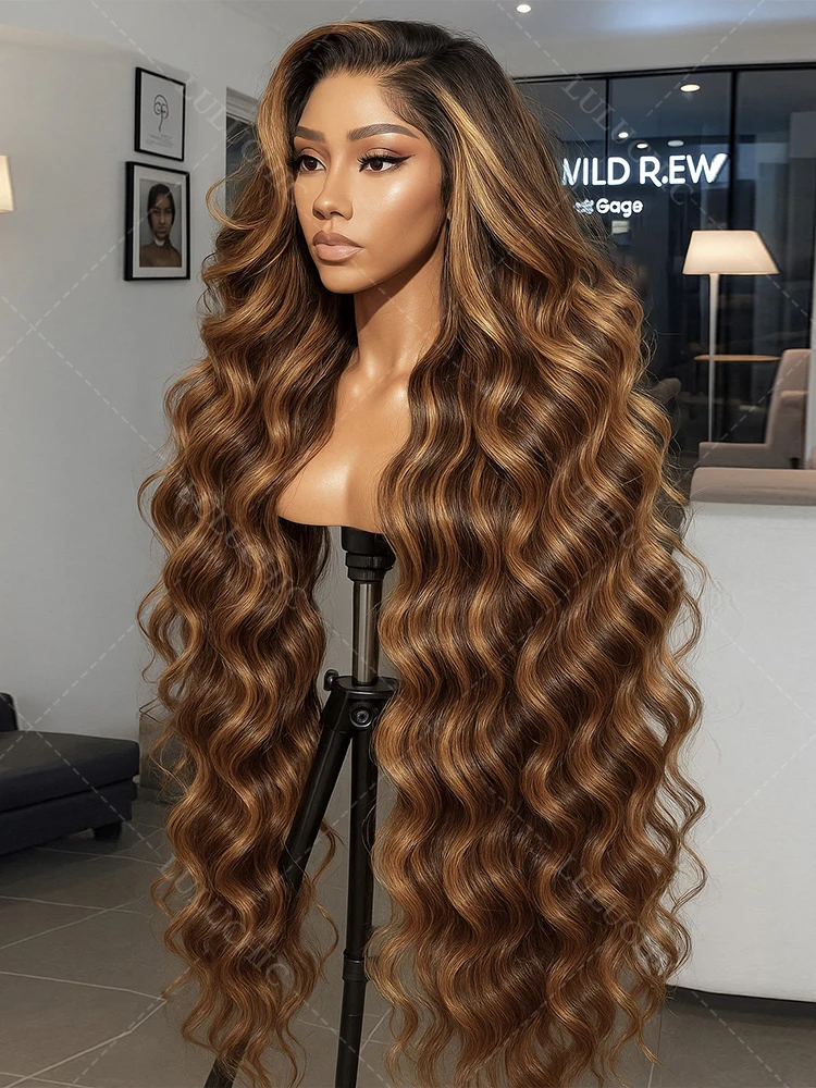 P4/27 Body Wave Highlight Wig Human Hair 30 Inch 13x4 HD Lace Frontal Wig 200 Density Natural Brazilian Hair Wig For Black Women
P4/27 Body Wave Highlight Wig Human Hair 30 Inch 13x4 HD Lace Frontal Wig 200 Density Natural Brazilian Hair Wig For Black Women