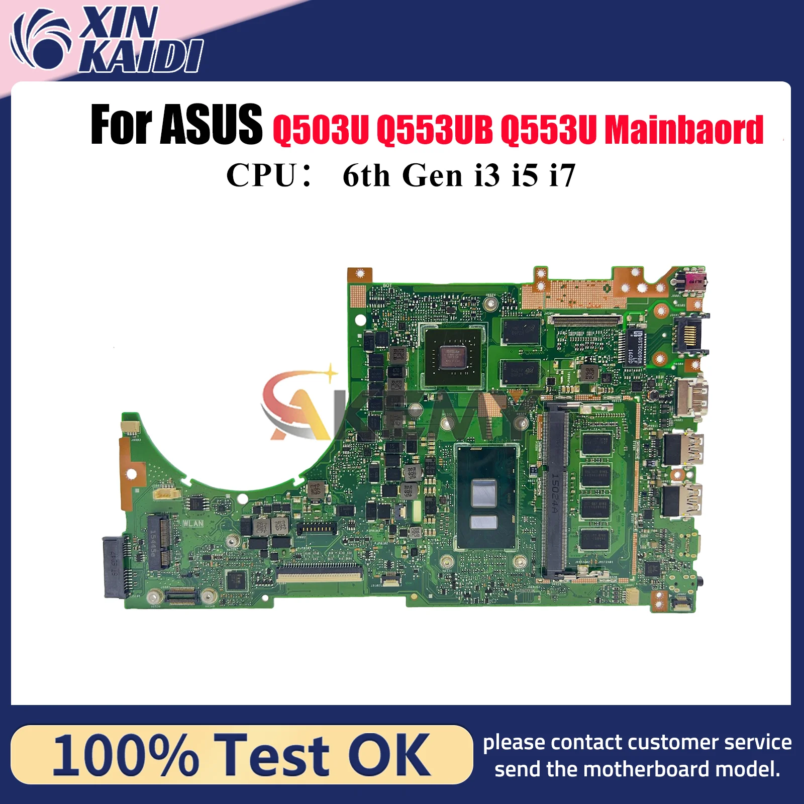 Q553UB Laptop Motherboard For ASUS VivoBook Q553UB Q503U Q553U Q553UQ Notebook Mainboard W/ i3 i5 i7 CPU 100% tests OK fast ship
Q553UB Laptop Motherboard For ASUS VivoBook Q553UB Q503U Q553U Q553UQ Notebook Mainboard W/ i3 i5 i7 CPU 100% tests OK fast ship