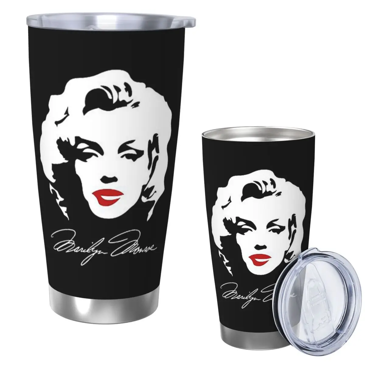 Стакан из нержавеющей стали Мэрилин Монро Queen, кружка с вакуумной изоляцией, термохолодная бутылка, соломинки с крышкой, 20 унций
Стакан из нержавеющей стали Мэрилин Монро Queen, кружка с вакуумной изоляцией, термохолодная бутылка, соломинки с крышкой, 20 унций