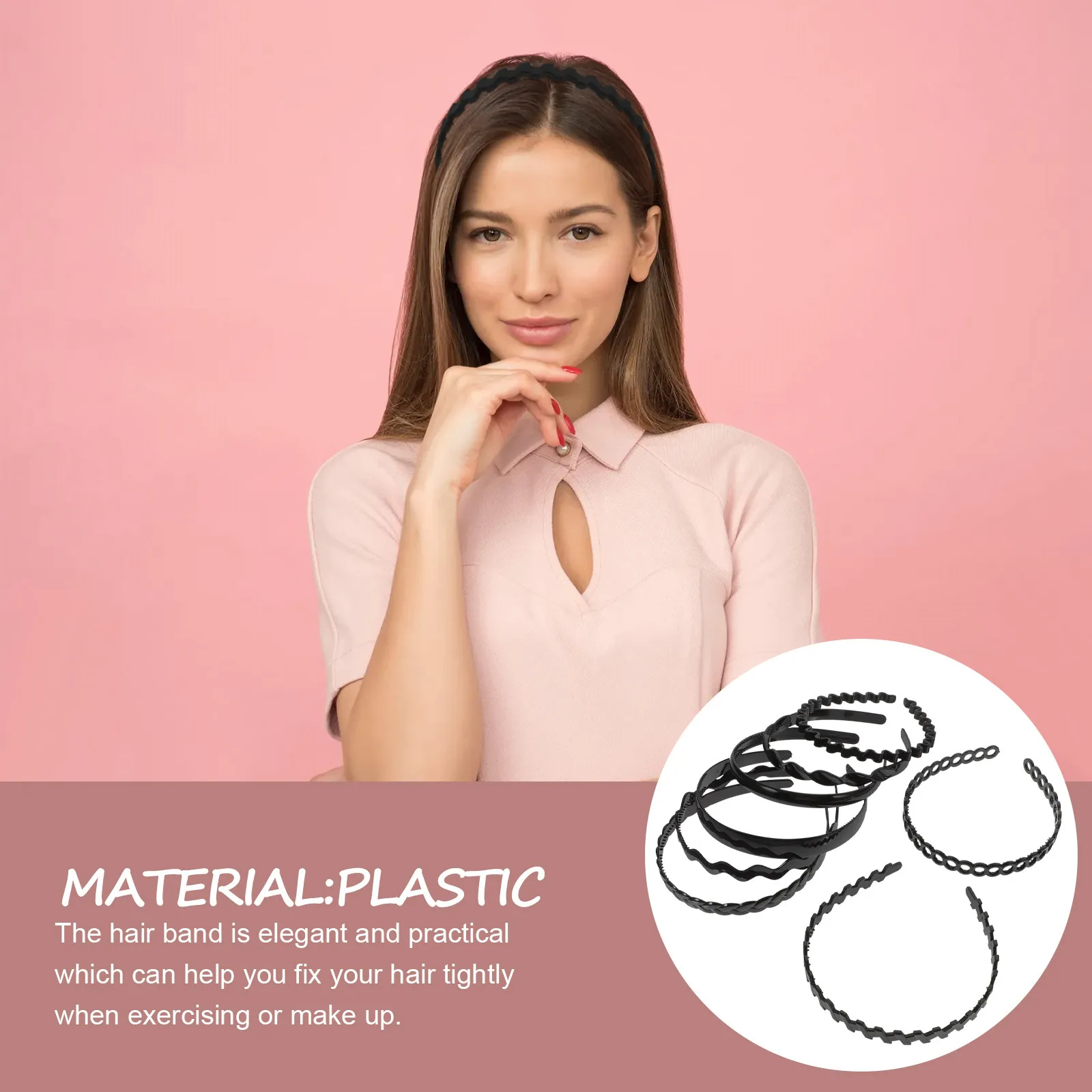 8Pcs Non-Slip Women Headbands with Teeth for Workout Face Washing Beach Party Wedding Prom Curly Short Hair Plastic Hairbands
8Pcs Non-Slip Women Headbands with Teeth for Workout Face Washing Beach Party Wedding Prom Curly Short Hair Plastic Hairbands