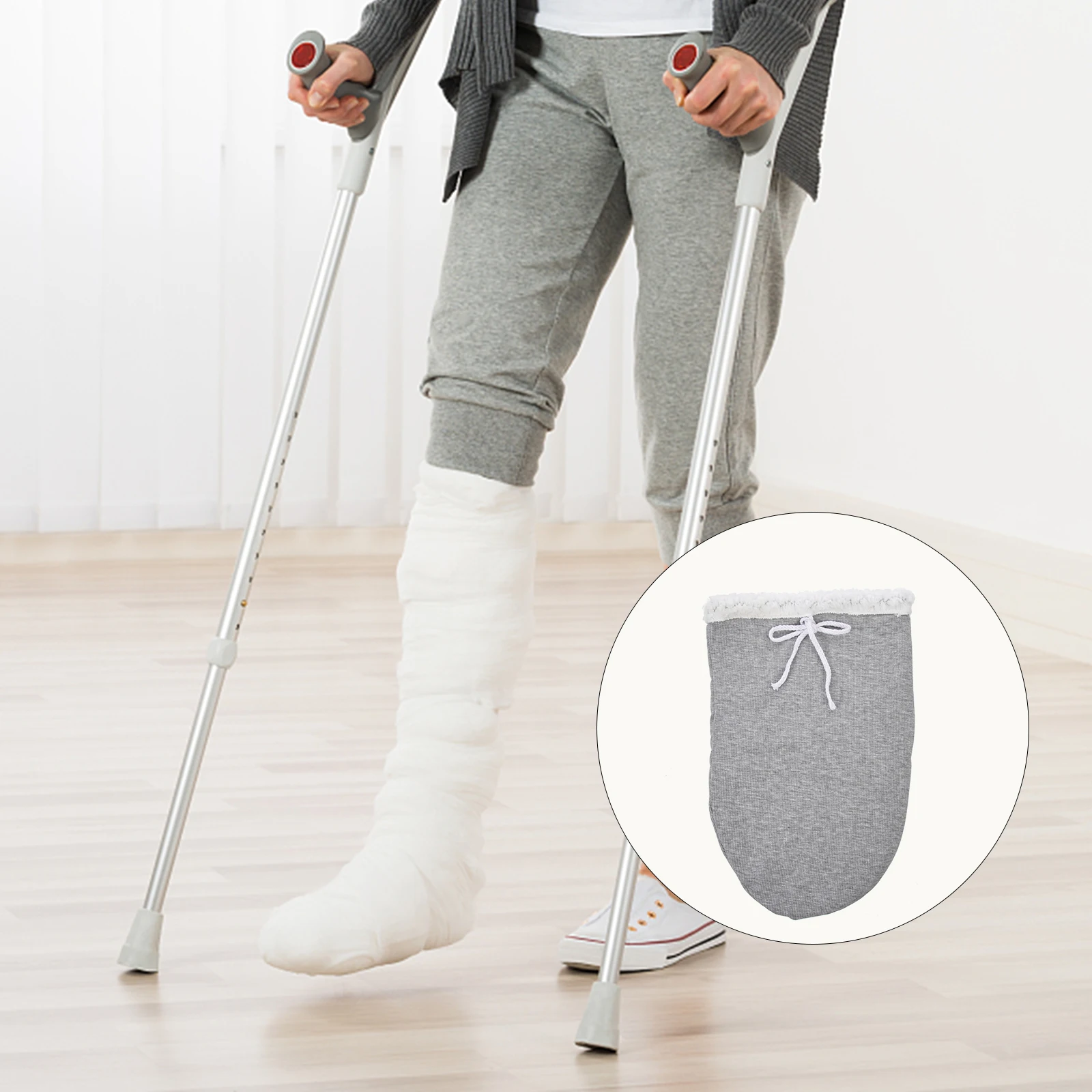Adjustable Warm Gypsum Sock Cover Ankle Support Breathable Cast Protector High Elastic Foot Care Sock Warmth Nursing Grey Large
Adjustable Warm Gypsum Sock Cover Ankle Support Breathable Cast Protector High Elastic Foot Care Sock Warmth Nursing Grey Large