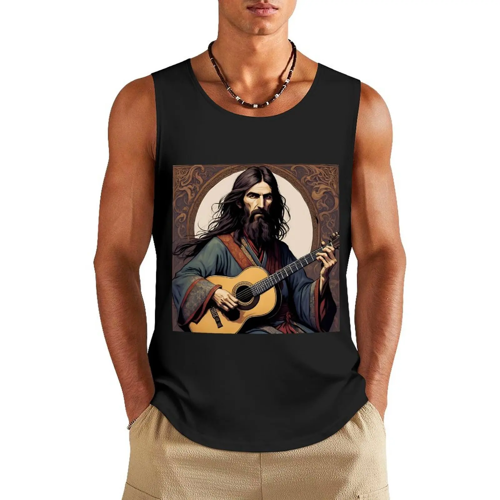 George Harrison - Eastern Bard Tank Top Working vest cool things sleeveless Men's t-shirts
George Harrison - Eastern Bard Tank Top Working vest cool things sleeveless Men's t-shirts