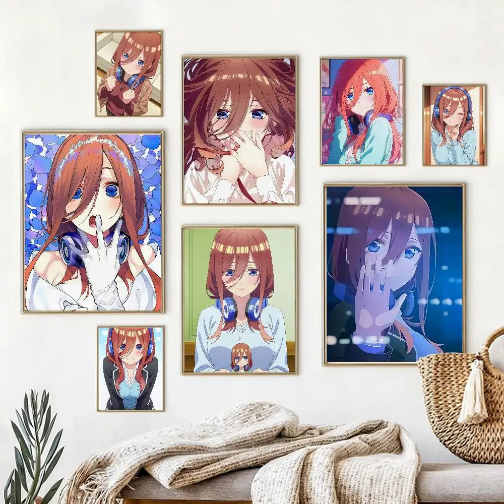 TQQ Miku Nakano Poster Waterproof Wall Art Sticker For Bar Living Room Vintage Decor High Quality Print Gift
TQQ Miku Nakano Poster Waterproof Wall Art Sticker For Bar Living Room Vintage Decor High Quality Print Gift