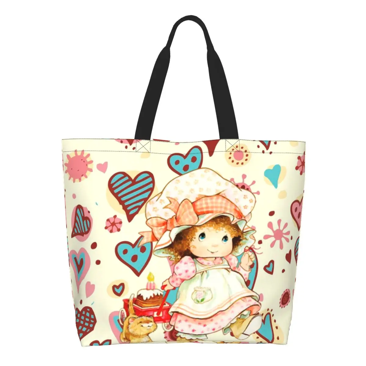 Пользовательские милые сумки-тоут для покупок Сары Каэ, многоразовые холщовые сумки для покупок с героями мультфильмов, продуктовая сумка на плечо
Пользовательские милые сумки-тоут для покупок Сары Каэ, многоразовые холщовые сумки для покупок с героями мультфильмов, продуктовая сумка на плечо