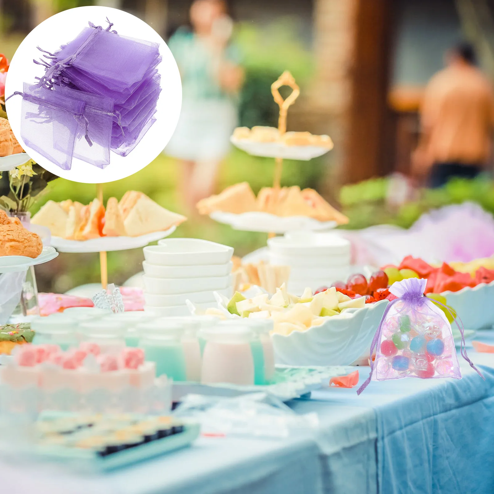 50 Pcs Organza Gift Bag Packaging Bags Small Drawstring Package Purple Candy Pouches Goodies
50 Pcs Organza Gift Bag Packaging Bags Small Drawstring Package Purple Candy Pouches Goodies