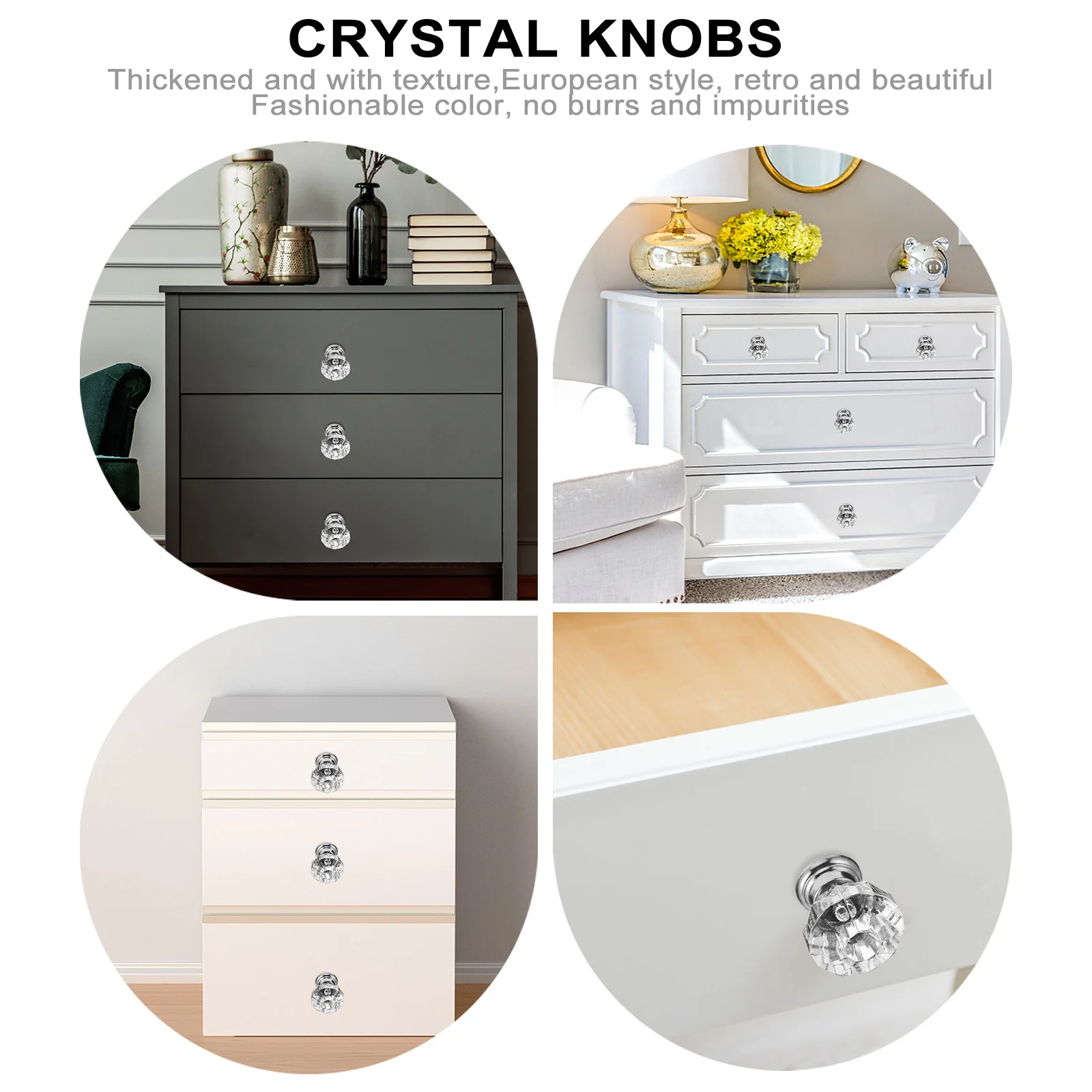 12Pcs Crystal Knobs Glass Acrylic Door Knobs Cabinet Drawer Handle Hardware Home Decor Parts Cabinet Handle Home Decor Parts
12Pcs Crystal Knobs Glass Acrylic Door Knobs Cabinet Drawer Handle Hardware Home Decor Parts Cabinet Handle Home Decor Parts