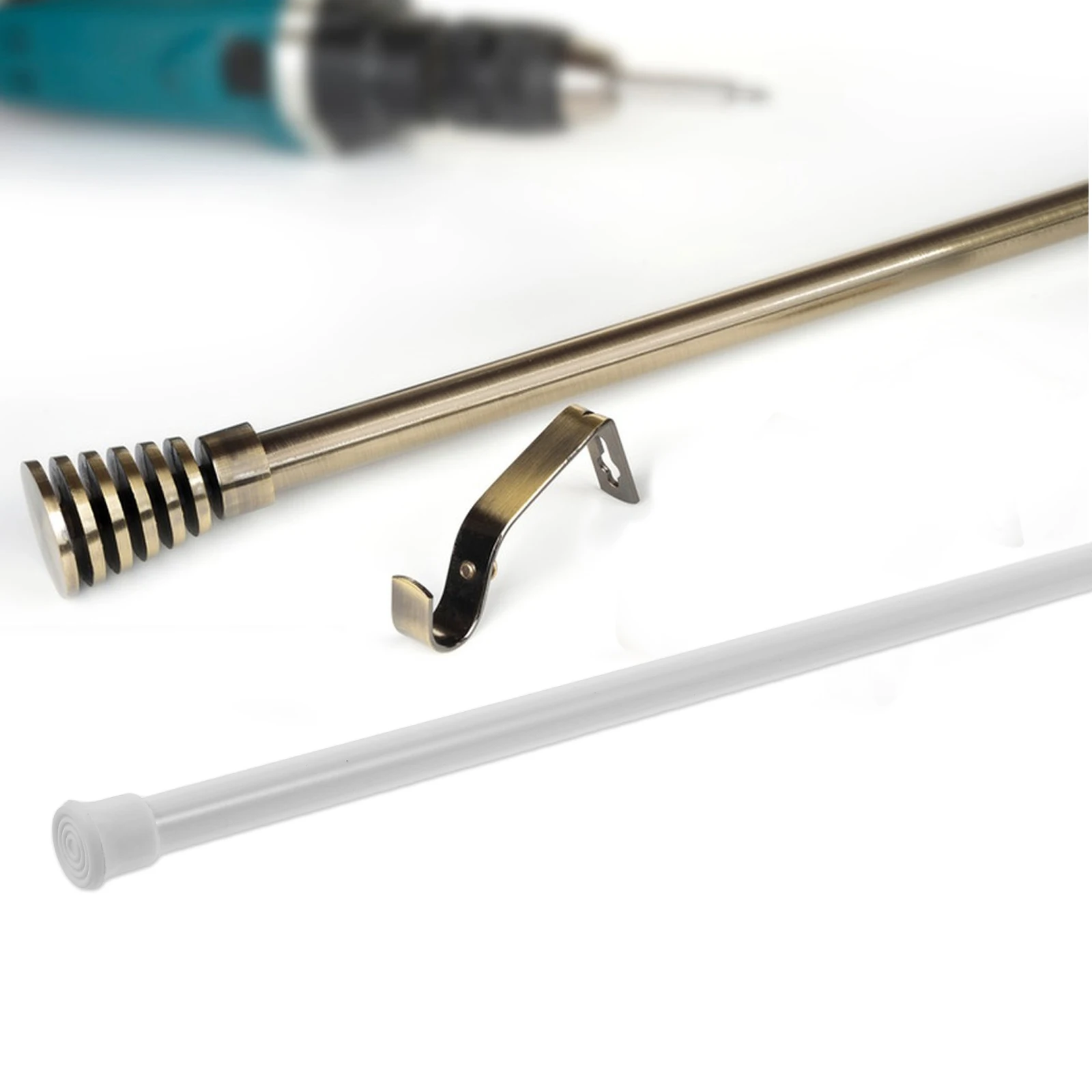 Adjustable Tension Curtain Rod 40-70cm No Drilling Spring Loaded for Kitchen Bathroom Windows Doors Closet Home Decor
Adjustable Tension Curtain Rod 40-70cm No Drilling Spring Loaded for Kitchen Bathroom Windows Doors Closet Home Decor