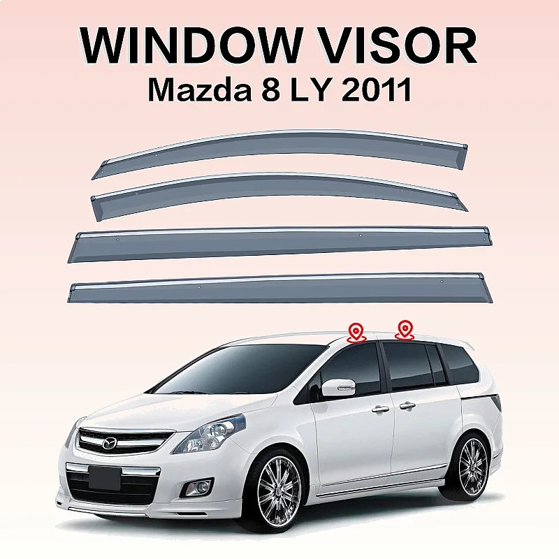 For MAZDA 8 2006-2016 Car Window Visor Rain Sun Shade Side Deflector Awning Auto Accessories
For MAZDA 8 2006-2016 Car Window Visor Rain Sun Shade Side Deflector Awning Auto Accessories