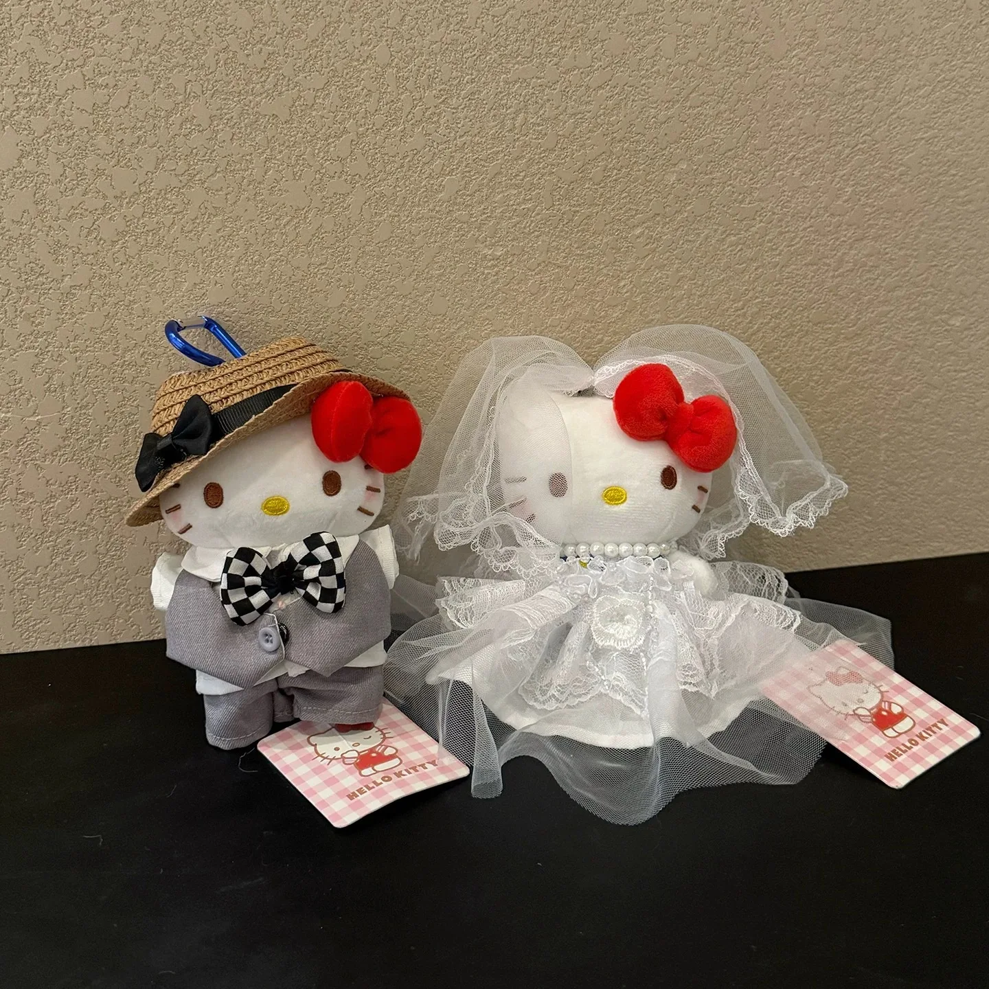 Sanrio Hello Kitty Wedding Couple Plush Keychain Cute Bride & Groom Kitty Plush Pendant Set Kawaii Stuffed Doll for Wedding Gift
Sanrio Hello Kitty Wedding Couple Plush Keychain Cute Bride & Groom Kitty Plush Pendant Set Kawaii Stuffed Doll for Wedding Gift