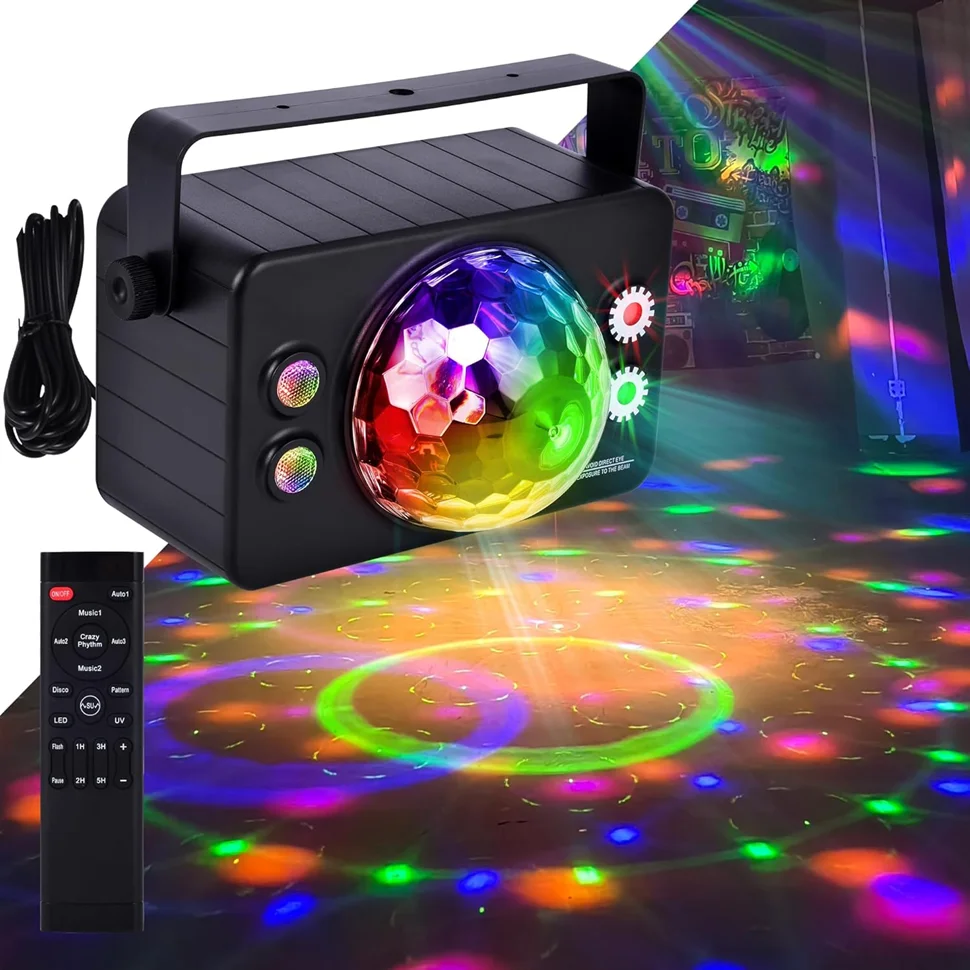 Disco Ball Dj Party Lights Крытый, светодиодный светильник, 6-цветный звуковой, стробоскоп для внутренней комнаты, уличного танцевального пола, вечеринок
Disco Ball Dj Party Lights Крытый, светодиодный светильник, 6-цветный звуковой, стробоскоп для внутренней комнаты, уличного танцевального пола, вечеринок