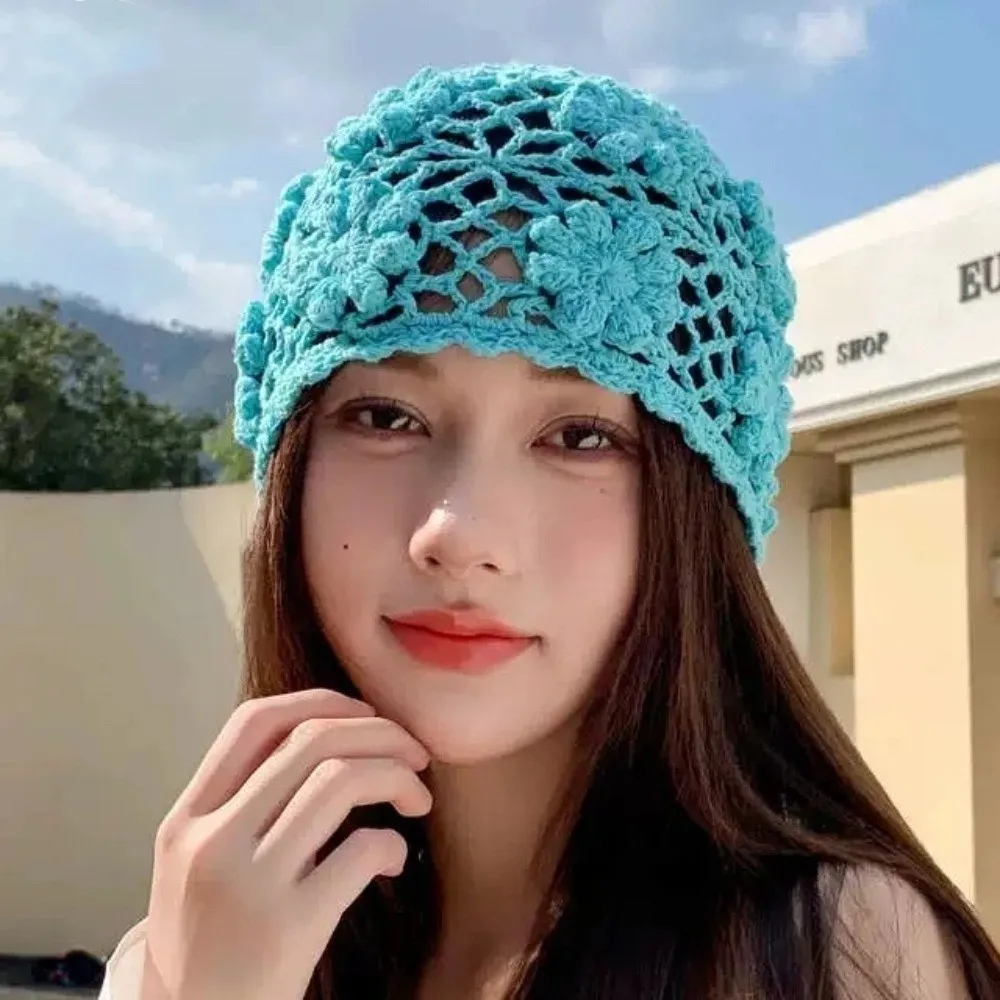 Casual Handmade Crochet Flower Hat Hollow Y2k Knit Basin Caps Sweet Weave Beanies Cap Girls
Casual Handmade Crochet Flower Hat Hollow Y2k Knit Basin Caps Sweet Weave Beanies Cap Girls