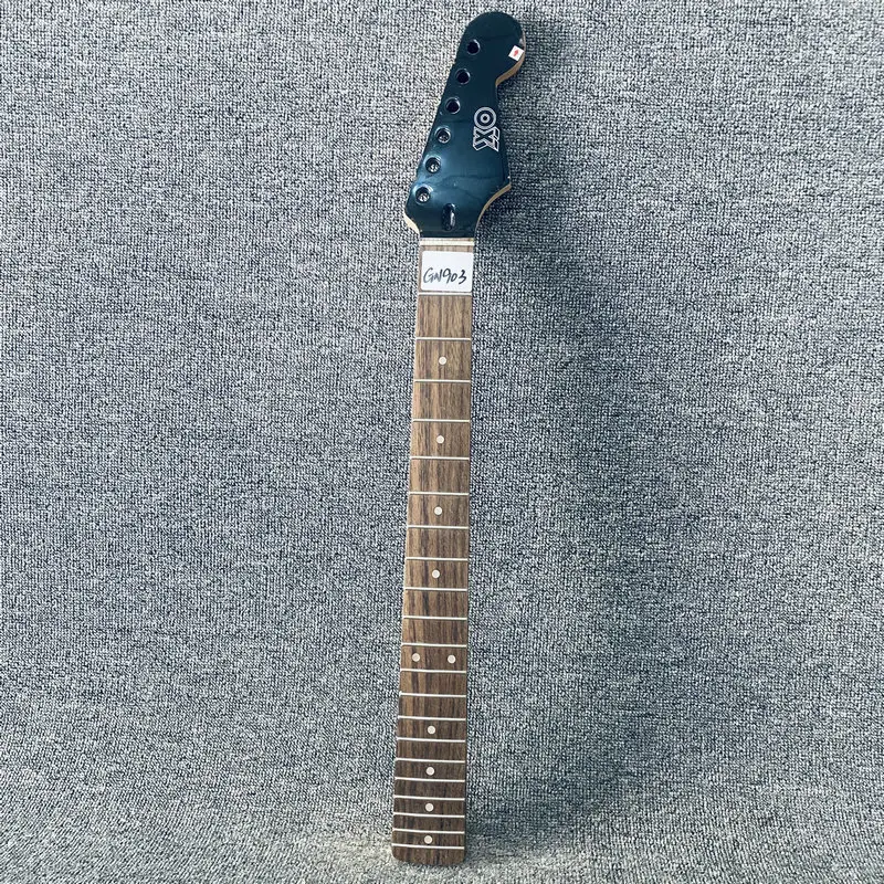 GN903 ST Guitar Neck Maple with Rosewood 21 Frets Black Headstock with Damages for DIY Replace Unfinished Guitar Parts
GN903 ST Guitar Neck Maple with Rosewood 21 Frets Black Headstock with Damages for DIY Replace Unfinished Guitar Parts