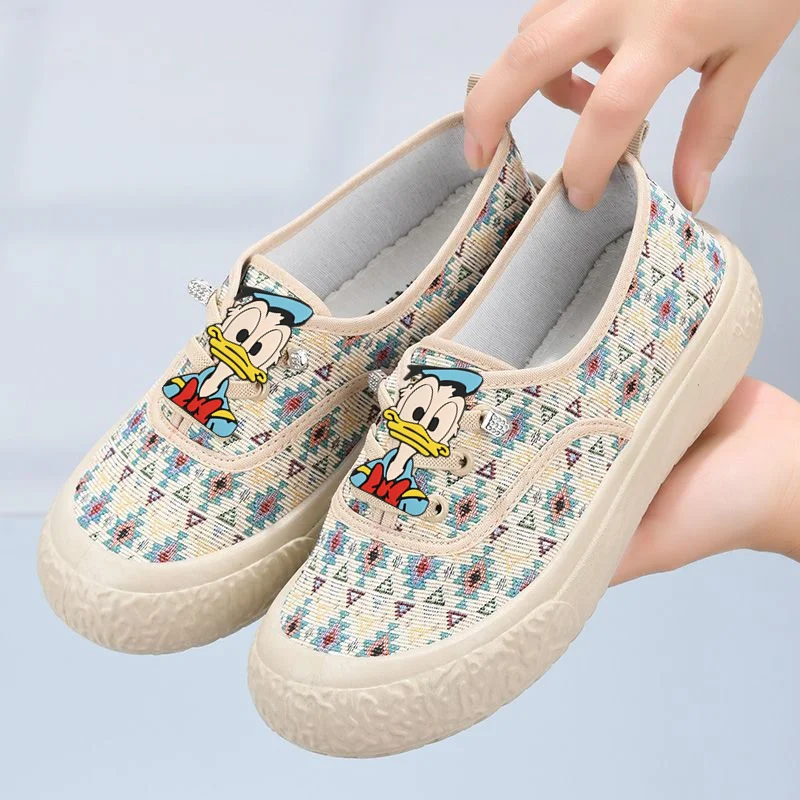 Новая парусиновая обувь Disney с Микки Маусом, женская дышащая повседневная обувь, нескользящая спортивная обувь на мягкой подошве 
Новая парусиновая обувь Disney с Микки Маусом, женская дышащая повседневная обувь, нескользящая спортивная обувь на мягкой подошве