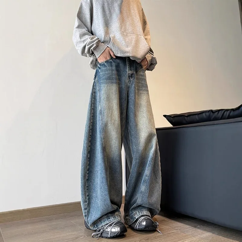 American Wide-leg Curved Jeans Men Spring Autumn Trendy Brand Long Pants Straight-leg Plus-size Loose Hip-hop Floor-length Pants
American Wide-leg Curved Jeans Men Spring Autumn Trendy Brand Long Pants Straight-leg Plus-size Loose Hip-hop Floor-length Pants