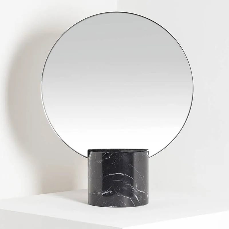 Makeup Mirror Harajuku Style Bedroom Dressing Table Mirror Designer Creative Trending Marble round Mirror
Makeup Mirror Harajuku Style Bedroom Dressing Table Mirror Designer Creative Trending Marble round Mirror