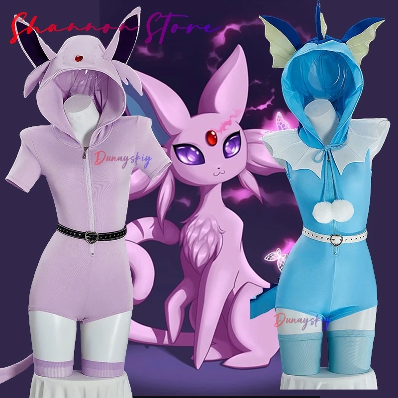 Anime Vaporeon Cosplay Costume Summer Sexy Women's Bodysuit with Tail Belt and Socks Halloween Role-playing Suits Cute Jumpsuit
Anime Vaporeon Cosplay Costume Summer Sexy Women's Bodysuit with Tail Belt and Socks Halloween Role-playing Suits Cute Jumpsuit