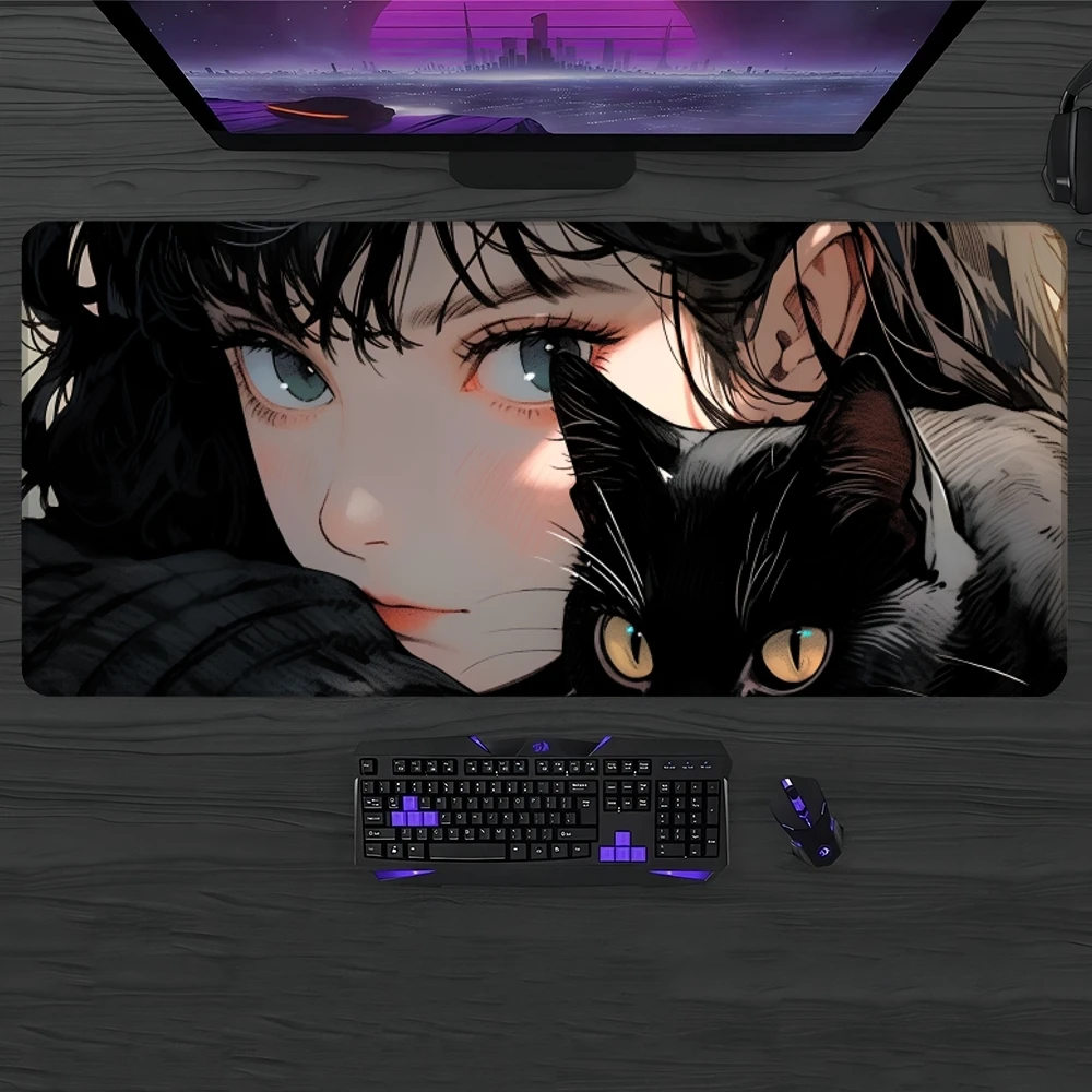 Cat And Girl Cute Mouse Pad Gamer Pc Gaming Accessories Rubber Mat XXL Deskmat Mats Keyboard Cabinet Mause Laptops
Cat And Girl Cute Mouse Pad Gamer Pc Gaming Accessories Rubber Mat XXL Deskmat Mats Keyboard Cabinet Mause Laptops