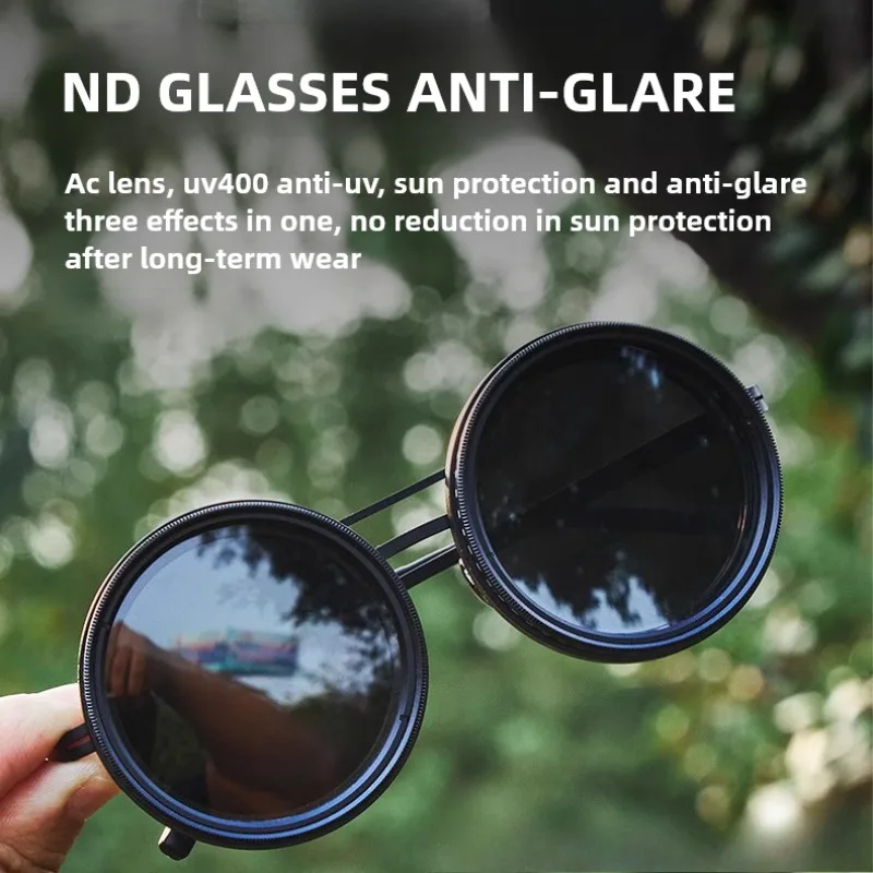 ND Handmade Adjustable Sunglasses Innovative Design Double Lens Dimming Filter Glasses UV400 Men Women Fishing Travel Sunglasses
ND Handmade Adjustable Sunglasses Innovative Design Double Lens Dimming Filter Glasses UV400 Men Women Fishing Travel Sunglasses