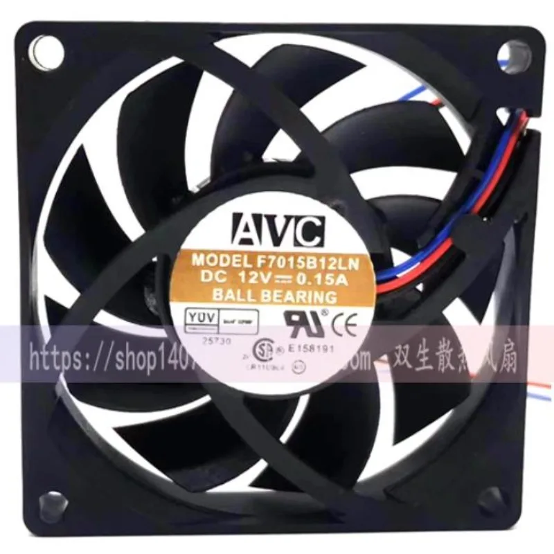 Вентилятор для AVC F7015B12LN/LA/HN 7CM 7015 12 В 0,15 А 0,3 А кулер охлаждающий вентилятор 70x70x15 мм 
Вентилятор для AVC F7015B12LN/LA/HN 7CM 7015 12 В 0,15 А 0,3 А кулер охлаждающий вентилятор 70x70x15 мм