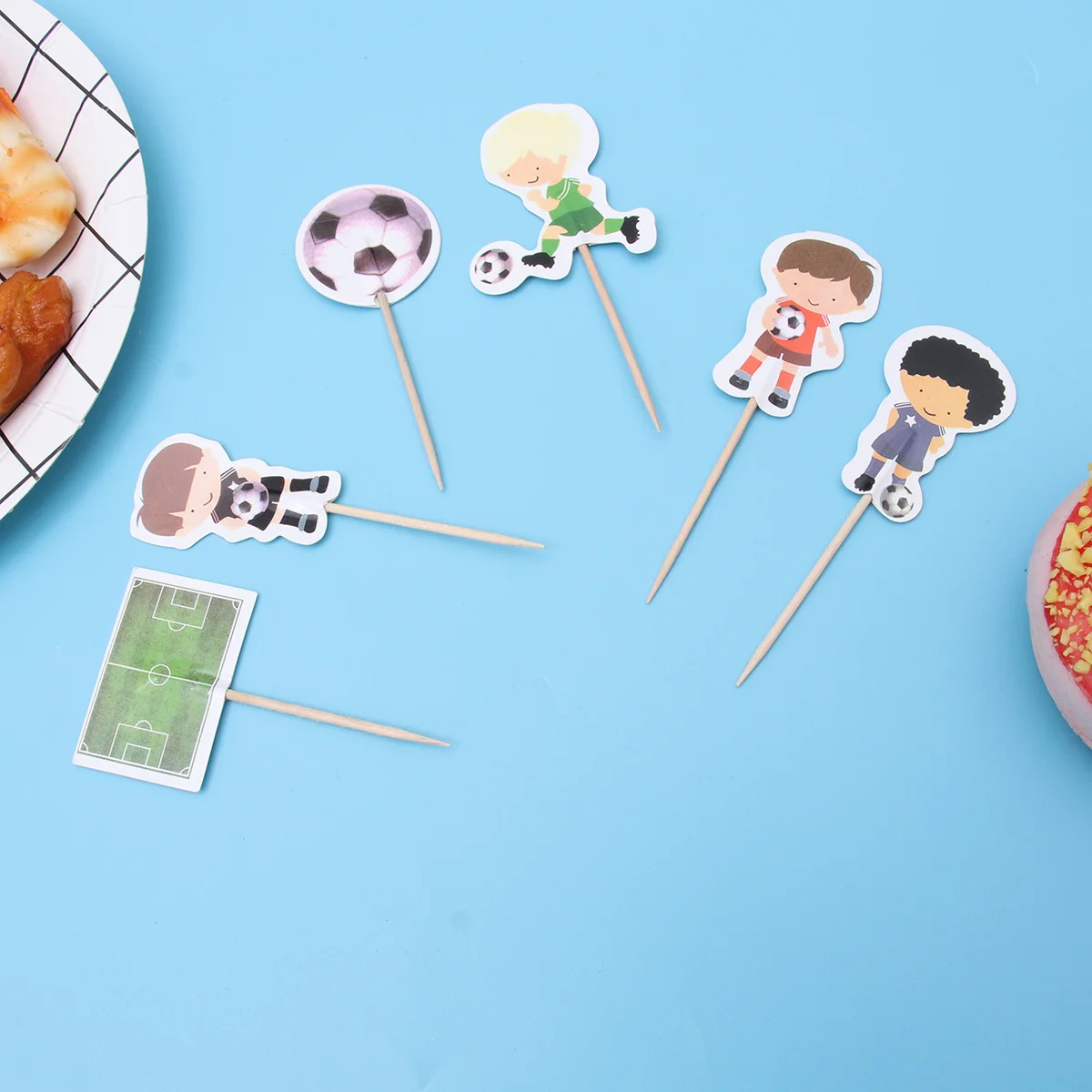 48 PCS Cake Decorating Supplies Birthday Topper Decorate Football Theme Party Wooden Decorations Favors
48 PCS Cake Decorating Supplies Birthday Topper Decorate Football Theme Party Wooden Decorations Favors