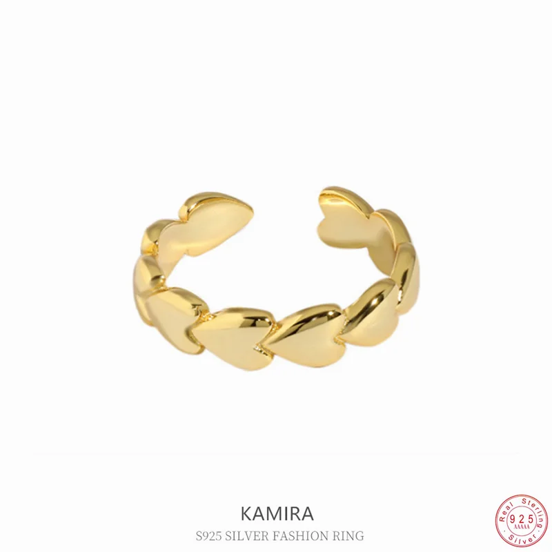 KAMIRA 925 Sterling Silver Gothic Design Smooth Love Open Finger Rings for Women Party Temperament Punk Jewelry Accessory Couple
KAMIRA 925 Sterling Silver Gothic Design Smooth Love Open Finger Rings for Women Party Temperament Punk Jewelry Accessory Couple