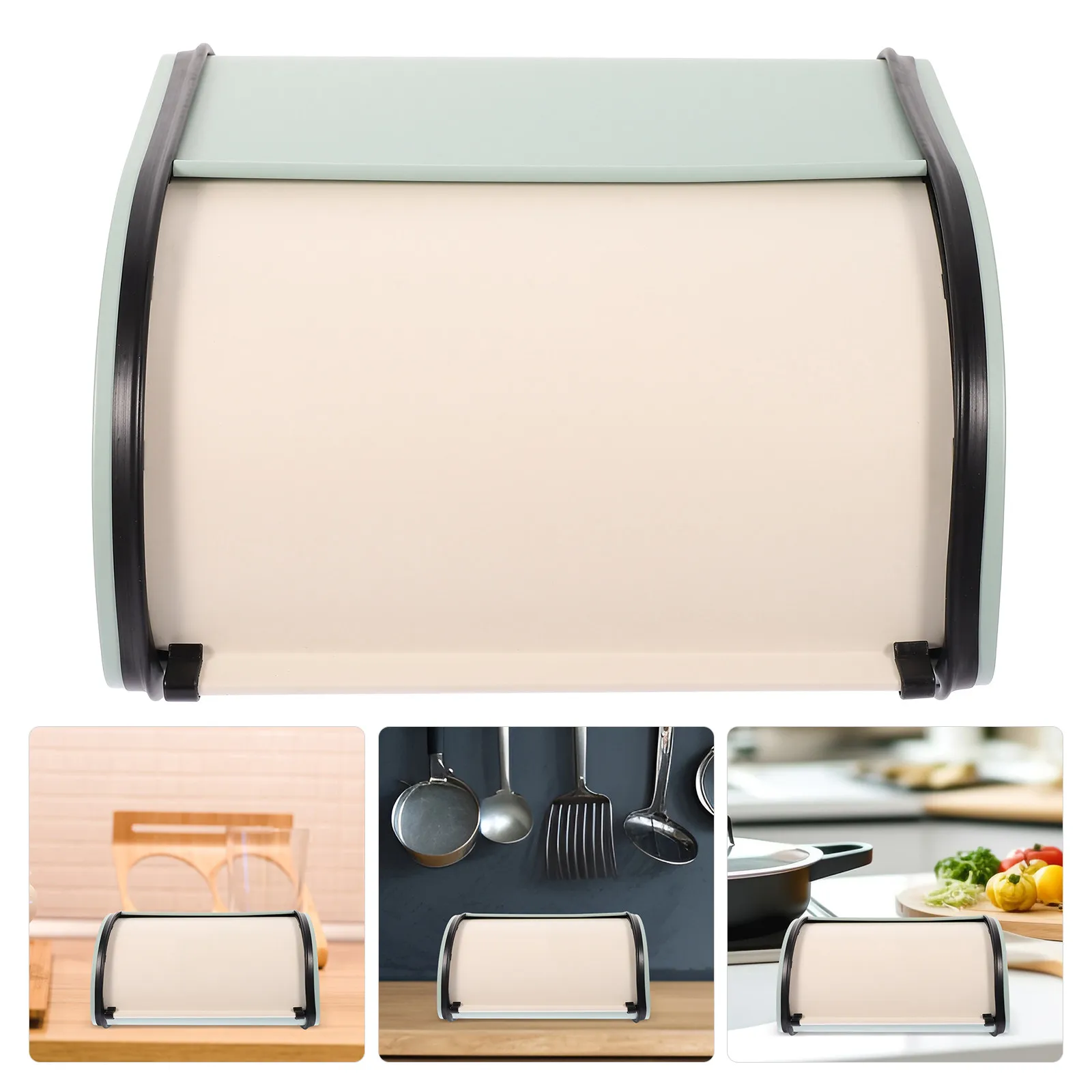 Metal Bread Box Small Size Vintage Roll Top Lid Kitchen Countertop Storage Container for Homemade Bread Fresh Keeping
Metal Bread Box Small Size Vintage Roll Top Lid Kitchen Countertop Storage Container for Homemade Bread Fresh Keeping