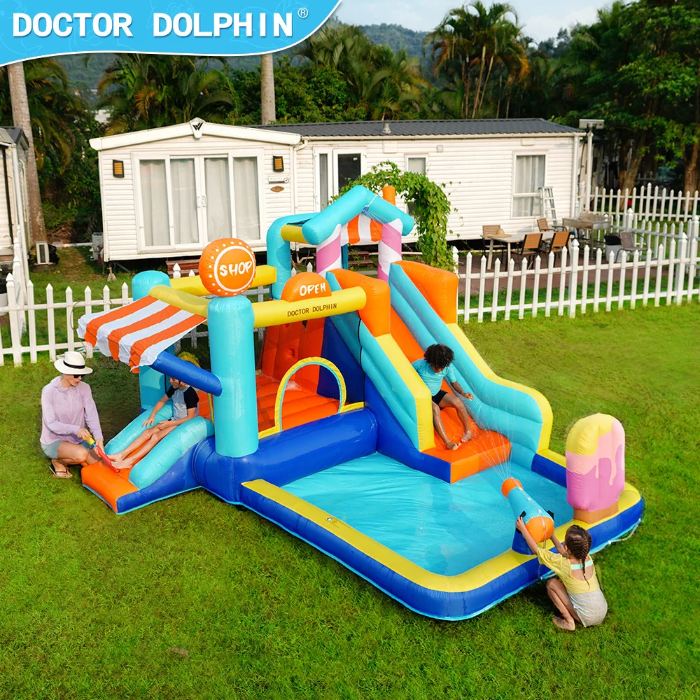 Doctor Dolphin Outdoor Inflatable Castle Trampoline Pool Water Gun Edition Inflatable Fort Children's Paradise
Doctor Dolphin Outdoor Inflatable Castle Trampoline Pool Water Gun Edition Inflatable Fort Children's Paradise