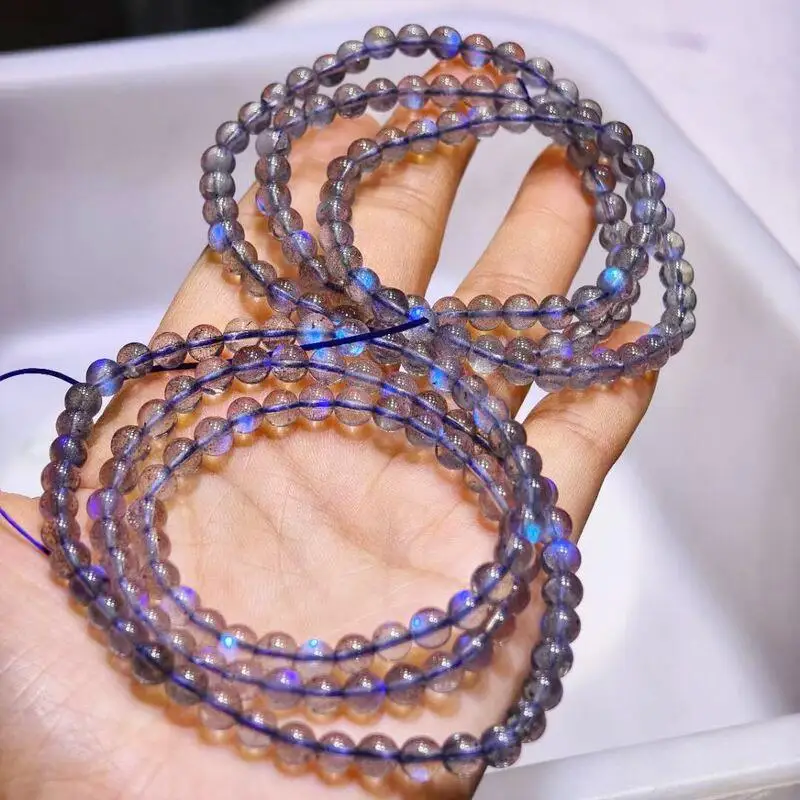 5.5MM Natural gGray Moon Stone Triple Circle Bracelet Colorful Gemstone Bead Strings Fashion Beautifully Jewelry 1PCS
5.5MM Natural gGray Moon Stone Triple Circle Bracelet Colorful Gemstone Bead Strings Fashion Beautifully Jewelry 1PCS