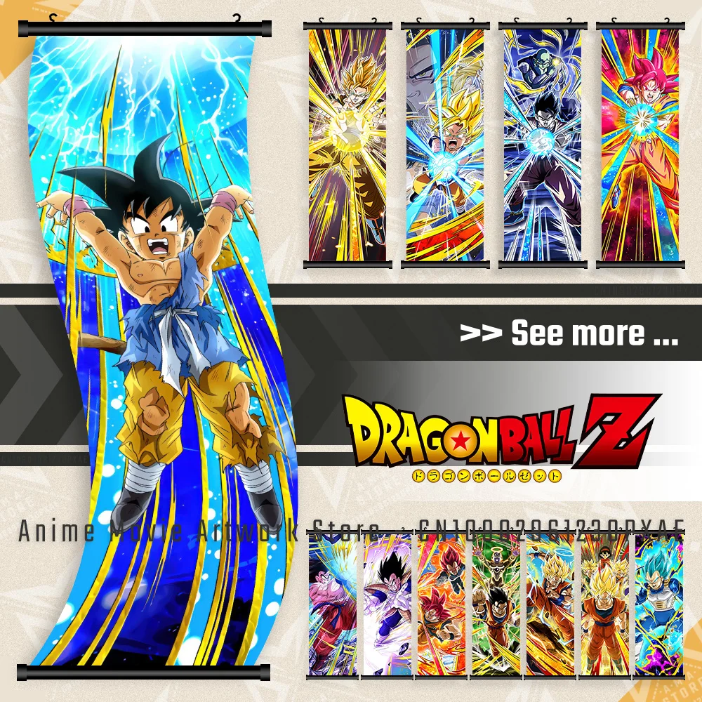 Dragon Ball Goku GT Home Decoration Hanging Painting Hot Blooded Anime Poster Canvas Wall Art Print Scrolls Picture Living Room
Dragon Ball Goku GT Home Decoration Hanging Painting Hot Blooded Anime Poster Canvas Wall Art Print Scrolls Picture Living Room