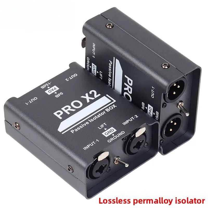 Youyin Brothers 2-Way Audio Isolator Noise Eliminator Isolation Audio Signal Dual Channel 6.5 XLR
Youyin Brothers 2-Way Audio Isolator Noise Eliminator Isolation Audio Signal Dual Channel 6.5 XLR