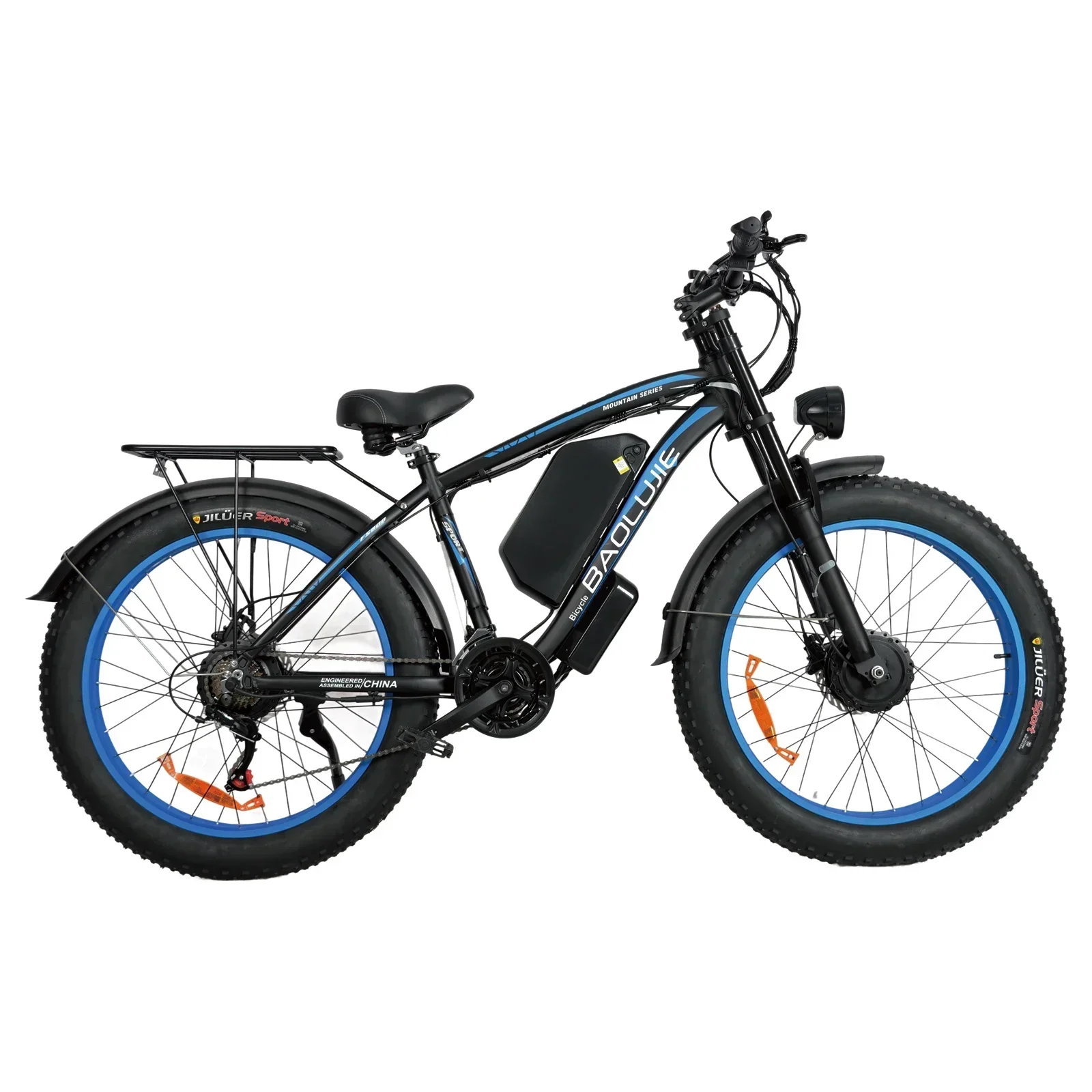 BAOLUJIE 2602 Electric bicycle 26inch tireall terrain E-bike 3000W Motor 52V32Ah battery City Commuter Electric Bike
BAOLUJIE 2602 Electric bicycle 26inch tireall terrain E-bike 3000W Motor 52V32Ah battery City Commuter Electric Bike