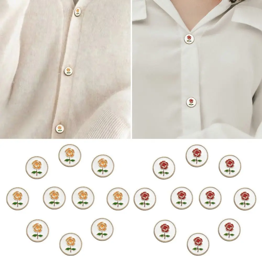 10 шт., аксессуары для одежды ручной работы «сделай сам», пуговицы для рубашки, розовые металлические пуговицы, декоративные пуговицы, швейные аксессуары 
10 шт., аксессуары для одежды ручной работы «сделай сам», пуговицы для рубашки, розовые металлические пуговицы, декоративные пуговицы, швейные аксессуары