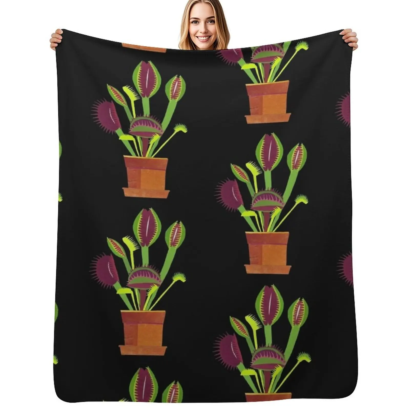 Venus Flytrap Throw Blanket Warm Cozy Throw Blanket for Living Room Couch
Venus Flytrap Throw Blanket Warm Cozy Throw Blanket for Living Room Couch