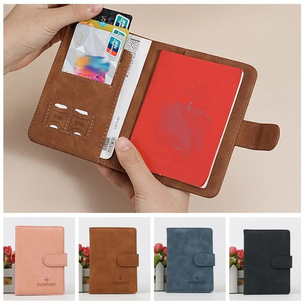 Solid Color Leather Passport Holder Airplane Check-in Card Case Certificate Storage Bag Ticket Holder Multifunctional
Solid Color Leather Passport Holder Airplane Check-in Card Case Certificate Storage Bag Ticket Holder Multifunctional