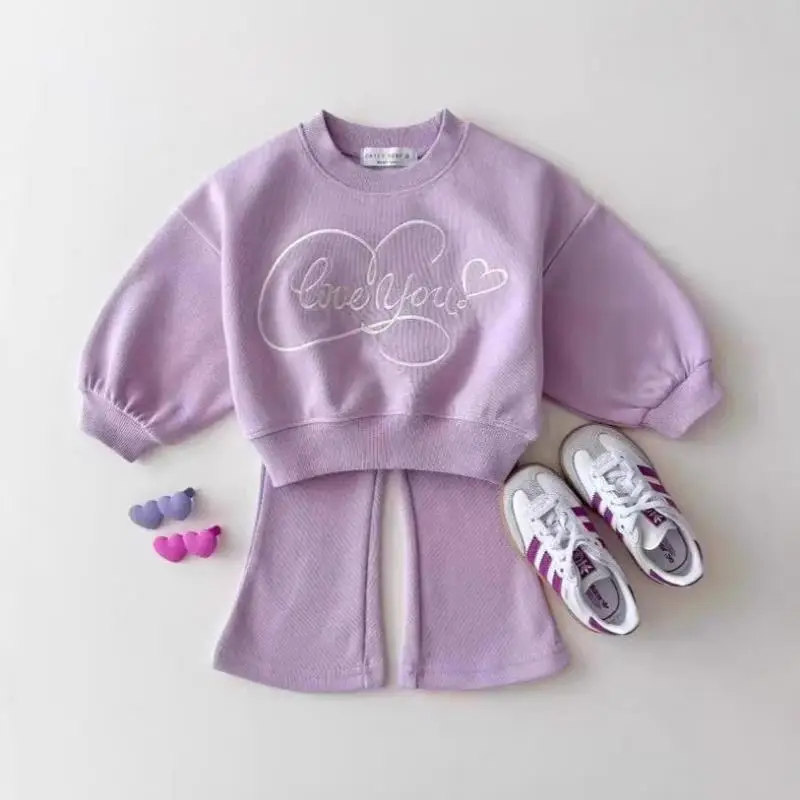 2025 Autumn New Baby Casual Clothes Set Kids Girls Letter Heart Embroidery Sports Sweatshirt + Pants 2pcs Suit Children Outfits
2025 Autumn New Baby Casual Clothes Set Kids Girls Letter Heart Embroidery Sports Sweatshirt + Pants 2pcs Suit Children Outfits