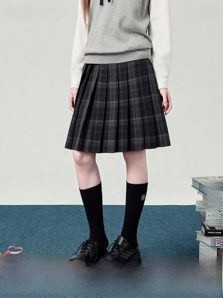 High Waist Plaid Skirt Set Women's Preppy Style Skirt Ensemble School Uniform Sensation Half-length Skirt Ensemble
High Waist Plaid Skirt Set Women's Preppy Style Skirt Ensemble School Uniform Sensation Half-length Skirt Ensemble