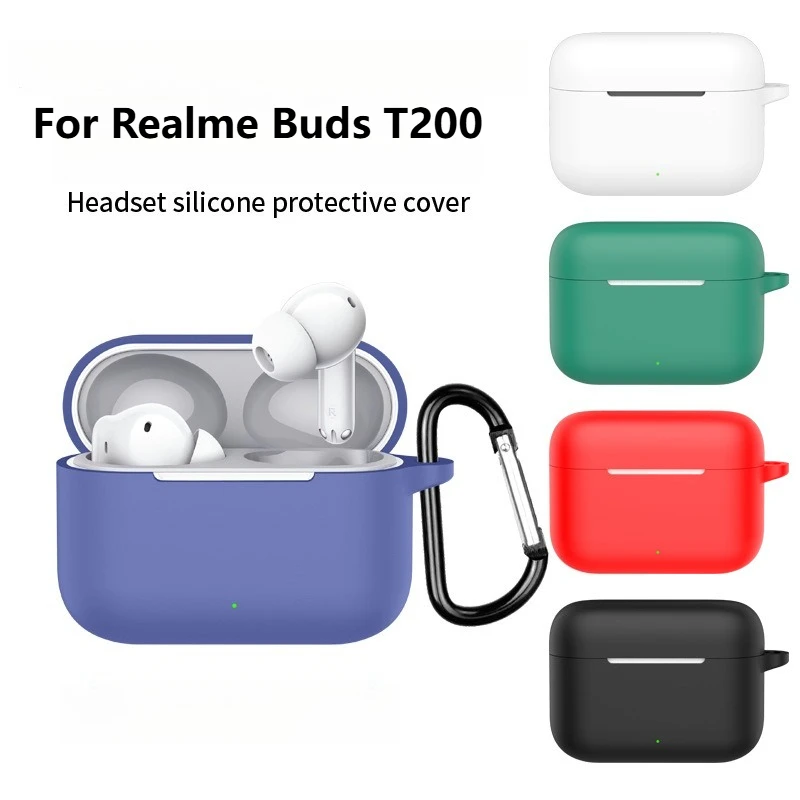 Silicone Case For Realme Buds T200 Shockproof Dustproof Earphone Cover With Carabiner Included Protective Shell Earbuds
Silicone Case For Realme Buds T200 Shockproof Dustproof Earphone Cover With Carabiner Included Protective Shell Earbuds