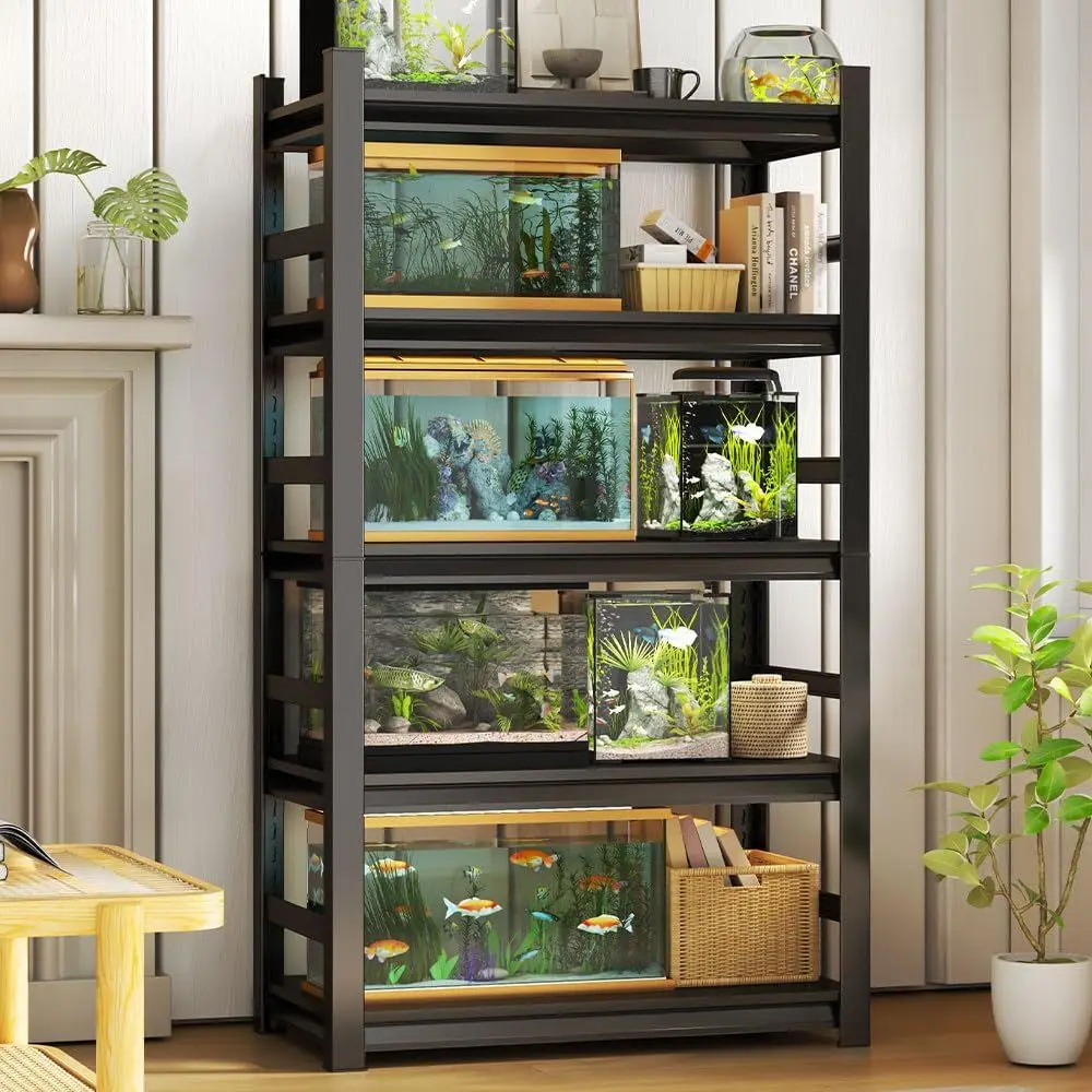 Adjustable 5-Tier Metal Stand for Reptile Terrarium & Bearded Dragon, 47.24x18x78, Fish Tank Not Included
Adjustable 5-Tier Metal Stand for Reptile Terrarium & Bearded Dragon, 47.24x18x78, Fish Tank Not Included