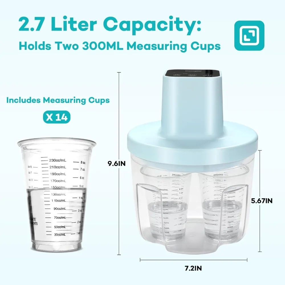 Resin Bubble Remover,Digital Display Design, Removes 99% of Air Bubbles in 5-10 Minutes,96kPa Vacuum Degassing Chamber
Resin Bubble Remover,Digital Display Design, Removes 99% of Air Bubbles in 5-10 Minutes,96kPa Vacuum Degassing Chamber