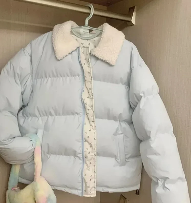 Winter Warm Puffy Coat Casual Long Sleeve Loose Preppy Floral Patchwork Parkas Women Korean Sweet Style Cotton Jacket
Winter Warm Puffy Coat Casual Long Sleeve Loose Preppy Floral Patchwork Parkas Women Korean Sweet Style Cotton Jacket