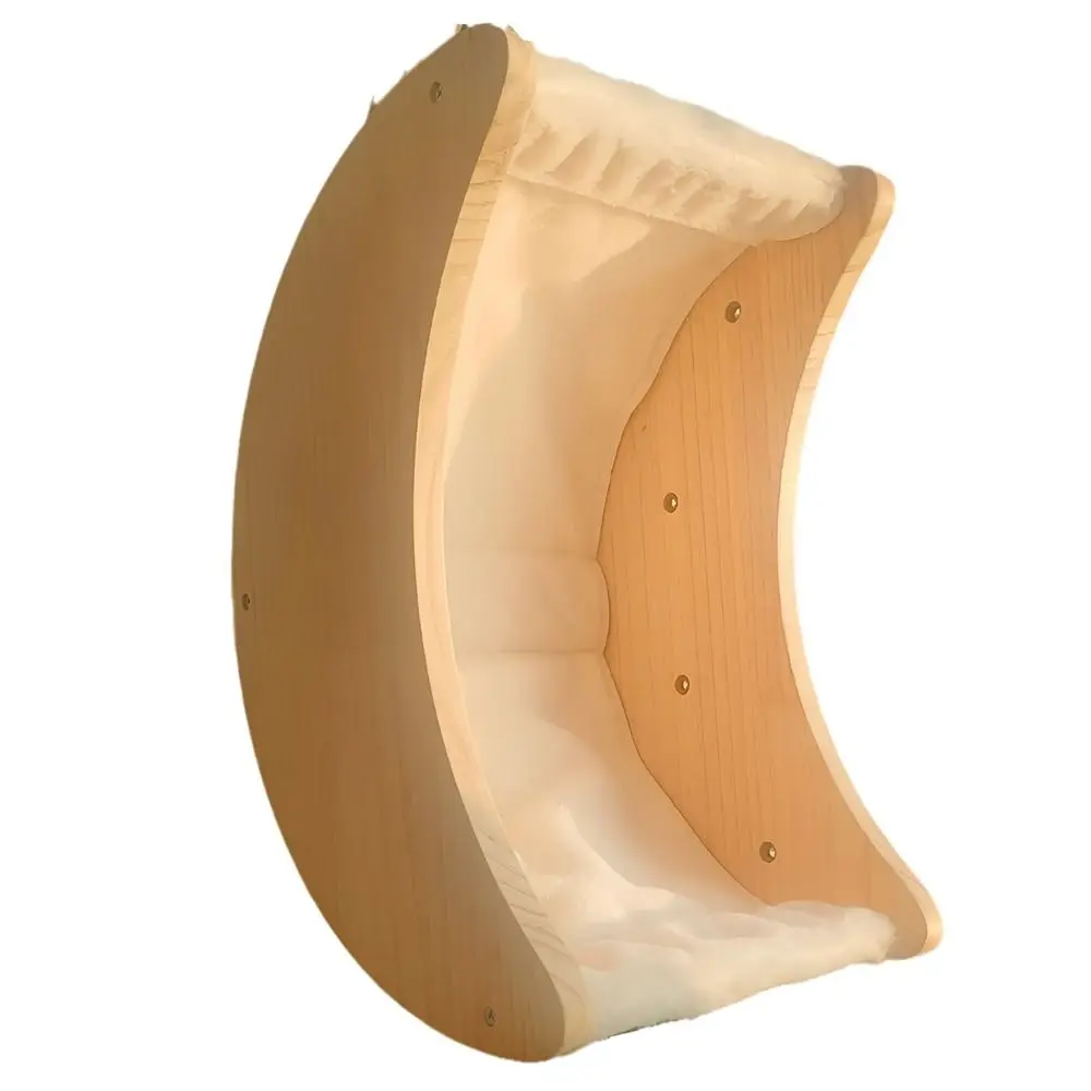 Suction Cup Wooden Cat Hammock Hanging Moon Shape Cat Window Hammock Detachable No-punching Cat Window Perch
Suction Cup Wooden Cat Hammock Hanging Moon Shape Cat Window Hammock Detachable No-punching Cat Window Perch