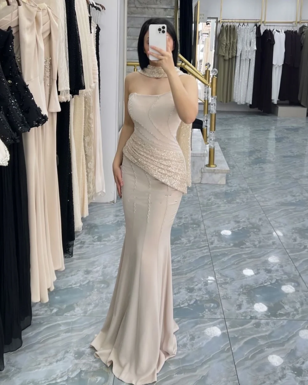 Customized High Quality Women Jersey Beading Sequined Sheath Evening Dress Classic Strapless Sleeveless Floor Lenght Party Gowns
Customized High Quality Women Jersey Beading Sequined Sheath Evening Dress Classic Strapless Sleeveless Floor Lenght Party Gowns